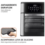 Fritadeira Air Fryer Forno Oven 12L Mondial Preto/Inox 2000W AFON-12L-BI - Miniatura 5