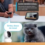CAMERA DE SEGURANCA WI-FI 360 1080P FULL HD TAPO C200 INTERNA TP LINK - Miniatura 3