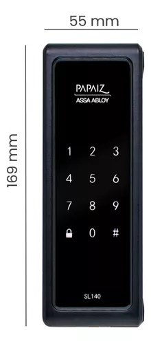 Fechadura Digital Eletronica Senha Sobrepor Papaiz Sl140