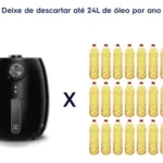 Fritadeira Elétrica Airfryer Sem Óleo Electrolux 3,2L Cesto Removível Preta Com Timer 1400W Eaf15 Efficient Por Rita Lobo 110v - Miniatura 7