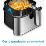 Fritadeira Elétrica Chrome Fry Inox Elgin 8l Airfryer 110v - Miniatura 6