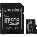 Cartão de memória Kingston microSD de 64GB Canvas Select Plus - Miniatura 1