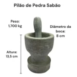Jogo de Panelas de Pedra Sabão 6 peças com Panela de Pressão - Miniatura 8