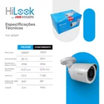 Câmera Bullet Hikvision THC B120P 2MP Alta Resolução Lente 2.8mm IR Noturna IP66 para Segurança Residencial - Miniatura 7