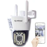Câmera Externa Lente Dupla Segurança Ip Infravermelho Wifi Hd - IP CAMERA - Miniatura 4