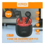 Fone De Ouvido Sem Fio Tws Bluetooth 5.1 Original Kaidi 771 Cor Preto - Miniatura 8