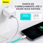 Baseus Carregador De Parede Turbo 20w Tipo-c + Cabo iPhone - Miniatura 4