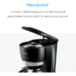 Cafeteira Elétrica 30 Xícaras Elgin Family Coffee Preta - Miniatura 2