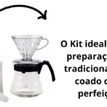 Kit Cafeteira Hario V60 Jarra+tampa+suporte+colher+40 Filtro - Miniatura 2