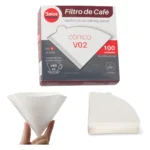 Filtro De Papel Para Café Pacote 100 Dolce Home Cor Branco - Miniatura 1