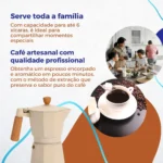 Cafeteira Italiana Espresso Moka 6 Xicaras Original Premium - Miniatura 3
