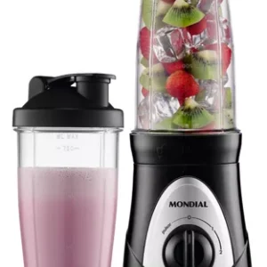 Liquidificador Portátil 750ml Personal Blender Mondial Cor Preto