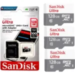 Kit 3 Cartão Memória Micro Sd Sandisk 128gb Classe 10 Ultra - Miniatura 5