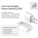 Carregador Turbo Para iPhone 8 Plus X Xr 11 12 13 14 Pro Max Boyu Cell Cor Branco - Miniatura 7