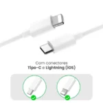 Carregador Turbo Para iPhone 8 Plus X Xr 11 12 13 14 Pro Max Boyu Cell Cor Branco - Miniatura 4