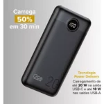 Carregador Portátil Power Bank Turbo i2GO 20000mah 20w Com Display Digital - Miniatura 4