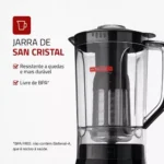 LiquidificadorTurbo Power 2,2 L Potência De 550w Cor Preto Mondial - Miniatura 5