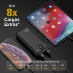 Carregador Portátil Power Bank Turbo i2GO 20000mah 20w Com Display Digital - Miniatura 2