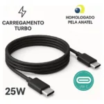 Carregador Super Rápido 25w Para Samsung Galaxy S25 S24 S23 S22 S21 S20 Fe Ultra - Super Fast Cabo Blindado Tipo Usb C -DTimp - Miniatura 5