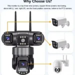 Câmera De Monitoramento Wi-fi Tripla Ptz Ip67 - Miniatura 3