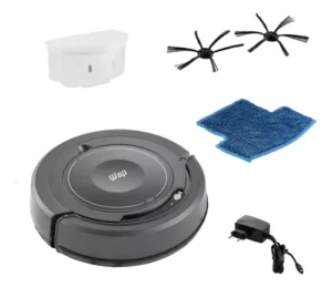 Robô Aspirador de Pó WAP ROBOT W100C – 3 em 1 Varre Aspira e Passa Pano, Sensor Antiqueda e de Impacto, 127/220V