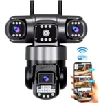 Câmera De Monitoramento Wi-fi Tripla Ptz Ip67 - Miniatura 1