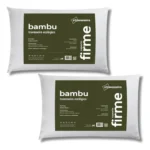 Kit com 2 Travesseiros Hipoalérgicos de Bambu 50x70cm - Miniatura 1