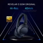 Headset Qcy H3 Anc Adaptativo Bluetooth 5.3 Multiponto 60h Cor Azul - Miniatura 6